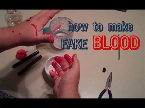 how to make fake blood that doesn't stain clothes|how to make washable blood.